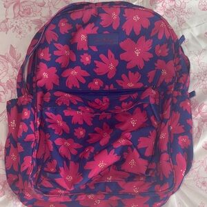 Vera Bradley Pink and Blue Floral Backpack